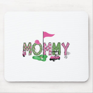 Golf Mommy Pink Hole In One Golf 1st Birthday Girl Mouse Pad