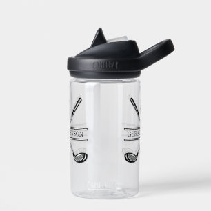 Golf Monogram Customized Elegant Design Water Bottle