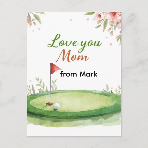 Golf Mother’s Day Card for Mom