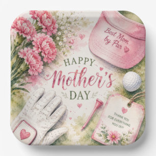 Golf Mother’s Day for Golfer Mom Paper Plates