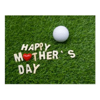Golf Mother's Day gift for mother with golf ball Postcard
