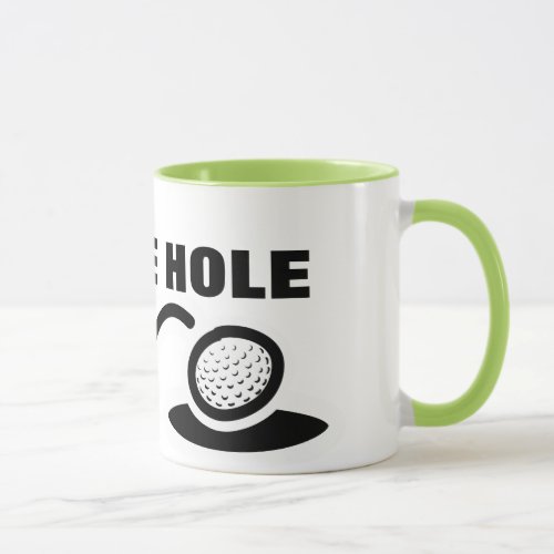 Golf mug humor  Coffee hole