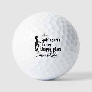 Golf  My Happiness Lady theme Golf Balls