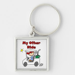 Golf My Other Ride Keychain