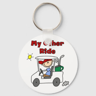 Golf My Other Ride Keychain