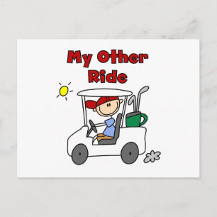 Golf My Other Ride Postcard