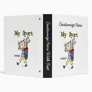 Golf My Sport Binder
