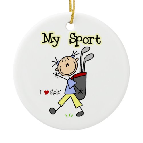 Golf My Sport Ceramic Ornament
