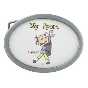 Golf My Sport Oval Belt Buckle