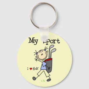Golf My Sport T-shirts and Gifts Keychain