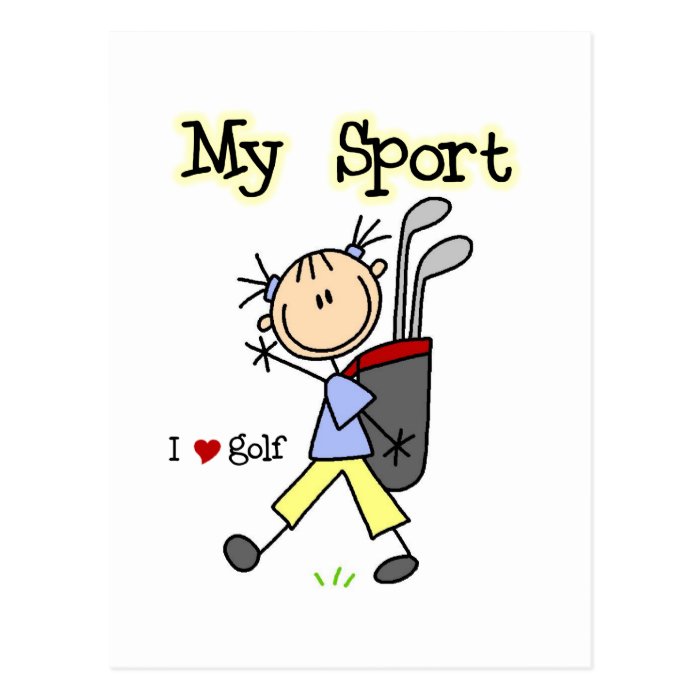 Golf My Sport T shirts and Gifts Postcards