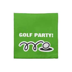 Golf napkin set for golfer's themed cocktail party