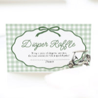 Golf New to the Club Baby Shower Diaper Raffle