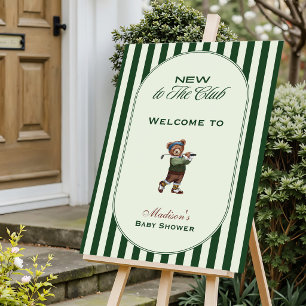 Golf "NEW TO THE CLUB" BABY Shower Foam Board