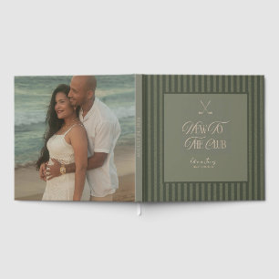 Golf new to the club baby shower guest book