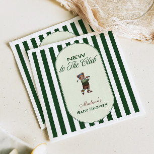 Golf "NEW TO THE CLUB" BABY Shower Napkins