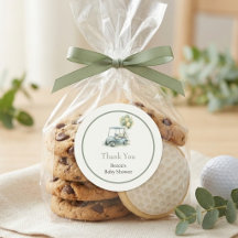Golf New to the Club Modern Baby Shower