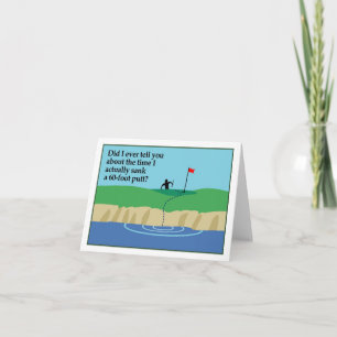 Golf note card comic
