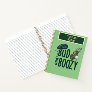 Golf Notebook - Bad & Boozy Personalized Journal