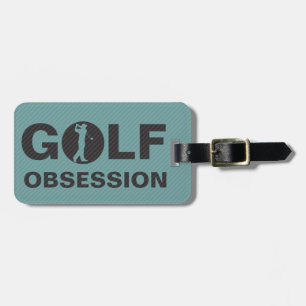 Golf Obsession Black Slate Personalized Bag Tag
