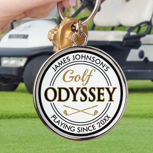 Golf Odyssey Funny Custom Name Golf Keychain