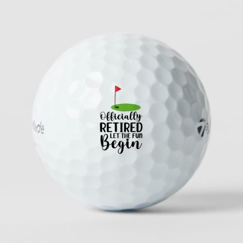 Golf official retired for golfer retirement golf balls