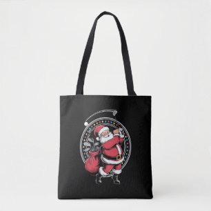 Golf Oh Christmas Santa Claus Vintage Golfer Golfi Tote Bag