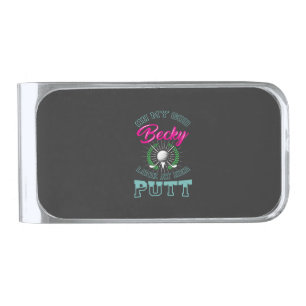 Golf - Oh My God Becky Silver Finish Money Clip