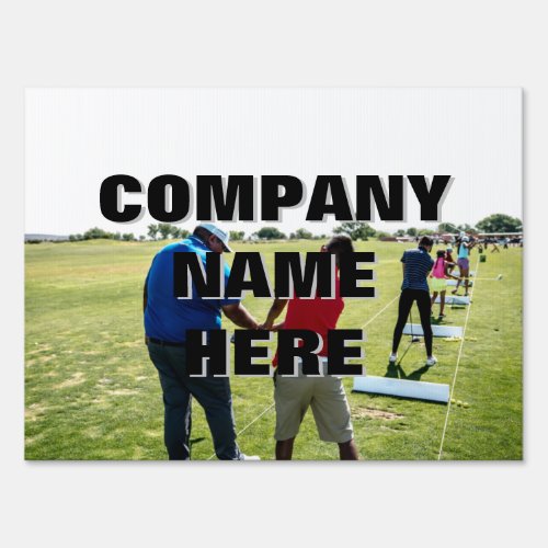 Golf Outing Golf Ball Range Sponsor signs