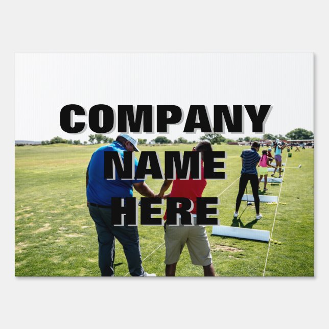 Golf Outing Golf Ball Range Sponsor signs (Front)