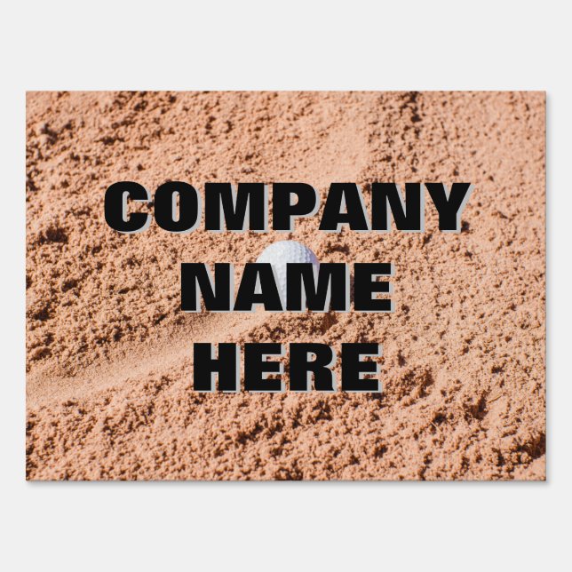 Golf Outing Golf Ball Sand Sponsor signs (Front)