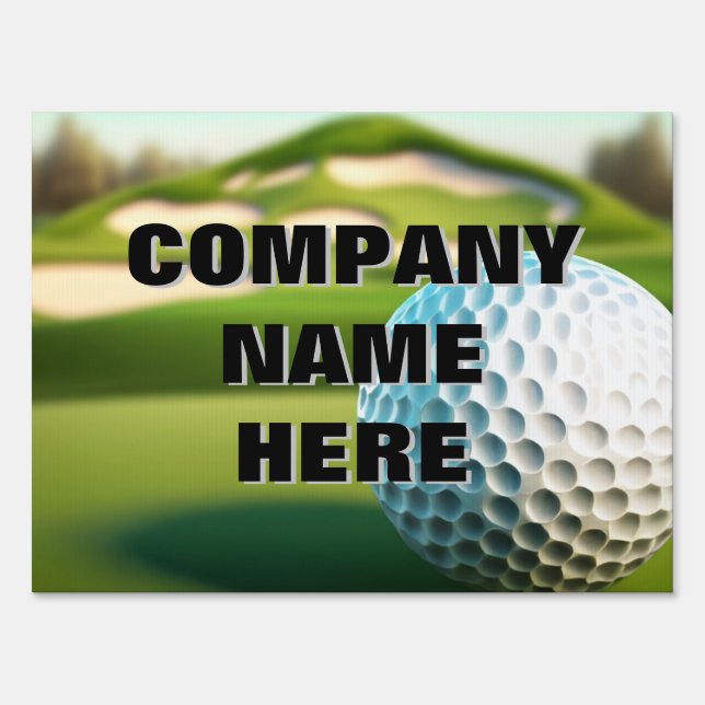 Golf Outing Golf Ball Sponsor signs (Front)