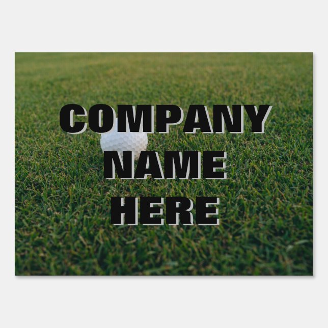 Golf Outing Golf Ball Sponsor signs (Back)