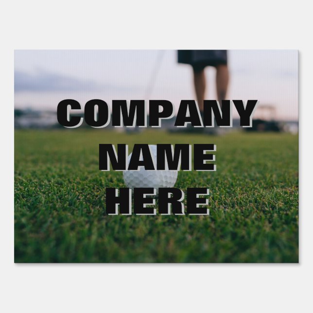 Golf Outing Golf Ball Sponsor signs (Front)