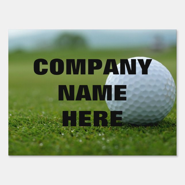 Golf Outing Golf Ball Sponsor signs (Back)