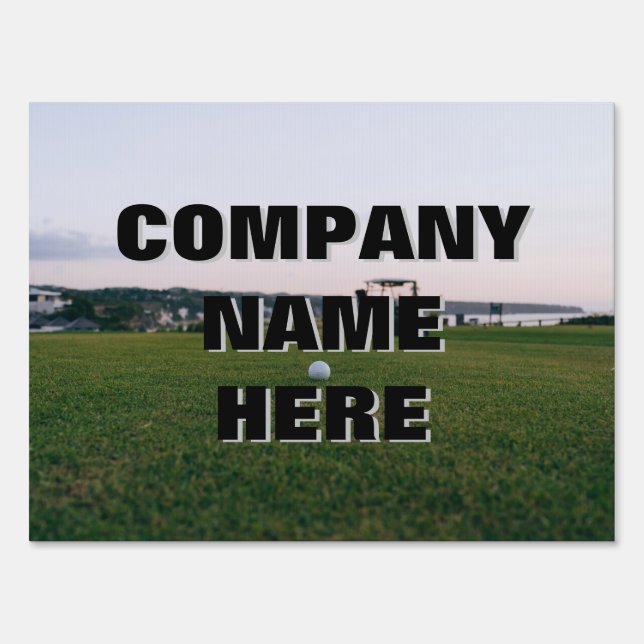 Golf Outing Golf Ball Sponsor signs (Front)