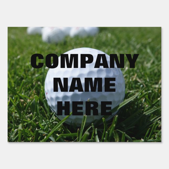 Golf Outing Golf Ball Sponsor signs (Back)