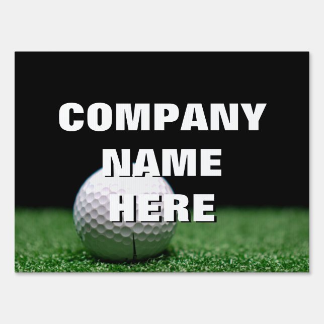 Golf Outing Golf Ball Sponsor signs (Back)