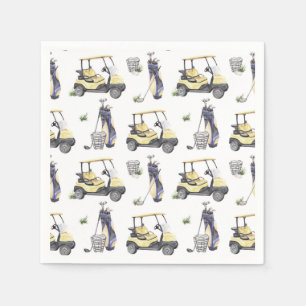 Golf Paper Napkins, Golf Birthday Party Supplies Napkins