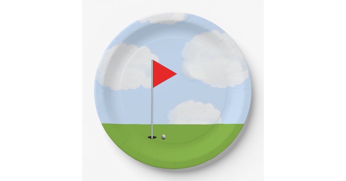 Golf Paper Plate