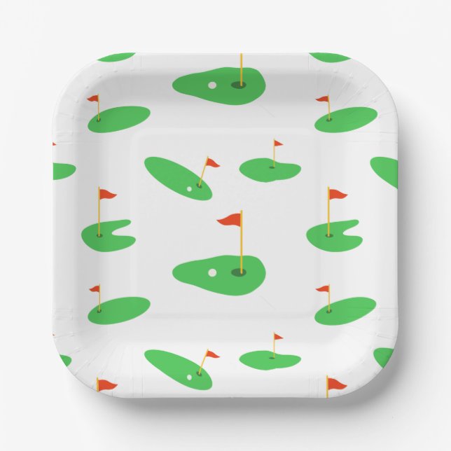 Golf paper plates (Front)
