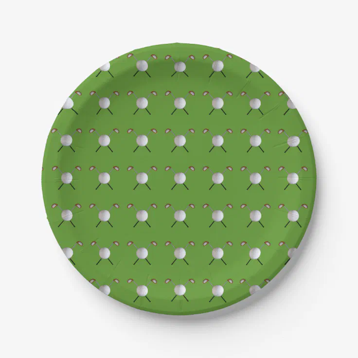 Golf Paper Plates Zazzle