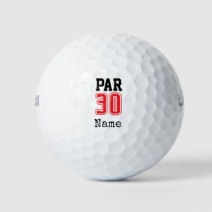 Golf Par 30th birthday golfer Balls
