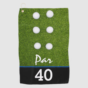 Golf Par 40th birthday party golfer birthday Golf Towel