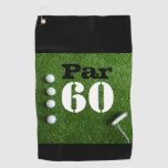 Golf Par 60th Sixty Years Olds Golfer Birthday Golf Towel at Zazzle