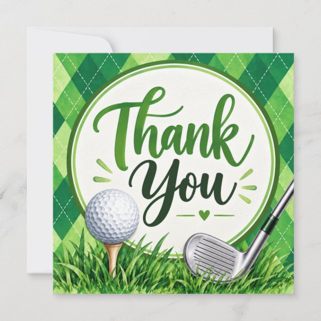 Golf Par-Fect   Green Argyle  (Front)
