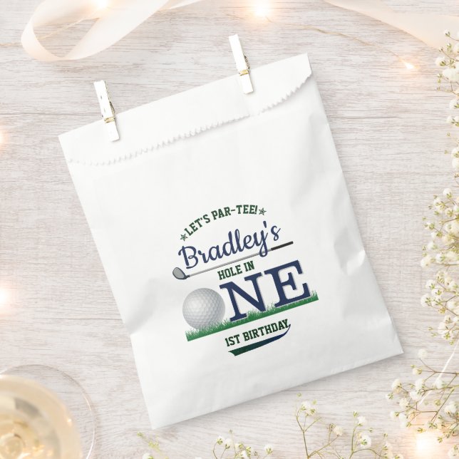 Golf PAR-TEE 1st Birthday Favor Bag (Clipped)
