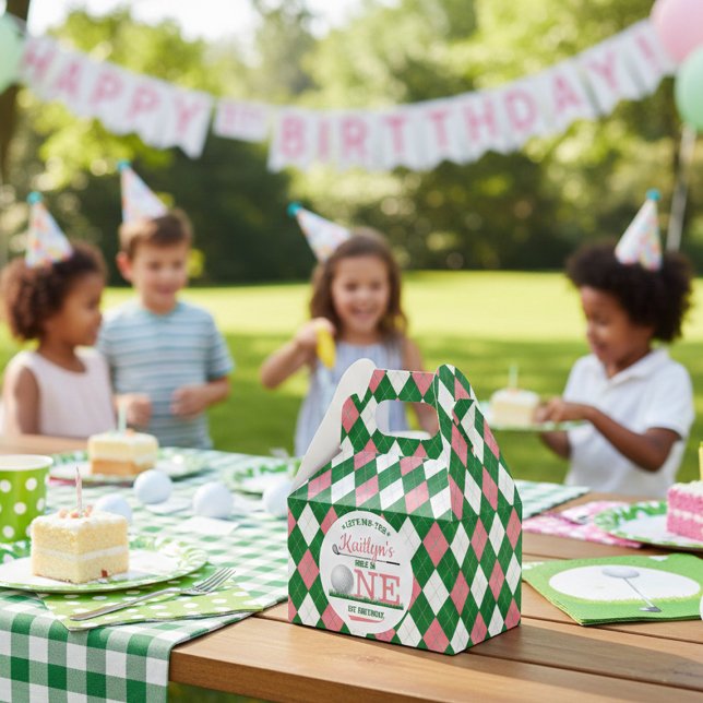 Golf PAR-TEE 1st Birthday Favor Boxes (Creator Uploaded)