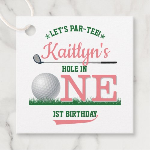 Golf PAR_TEE 1st Birthday Favor Tags