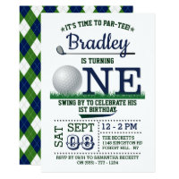 Golf PAR-TEE 1st Birthday Invitation